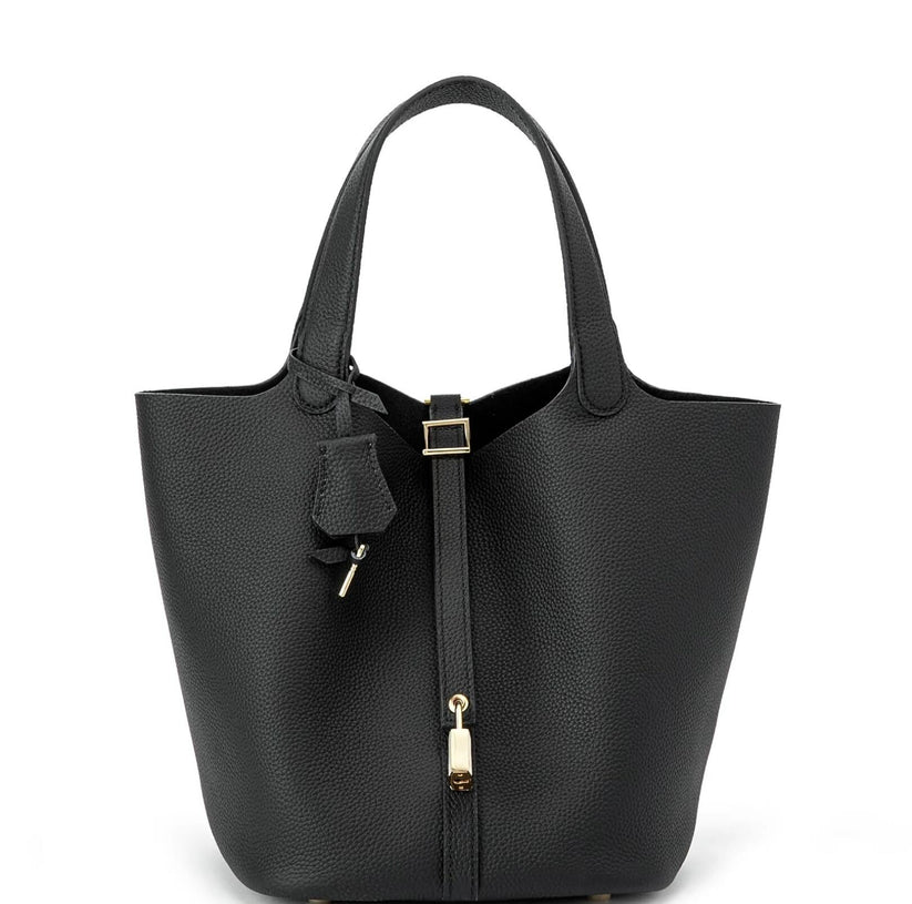 LuxeLock™| Structured Vegan Leather Bag – Secure & Stylish
