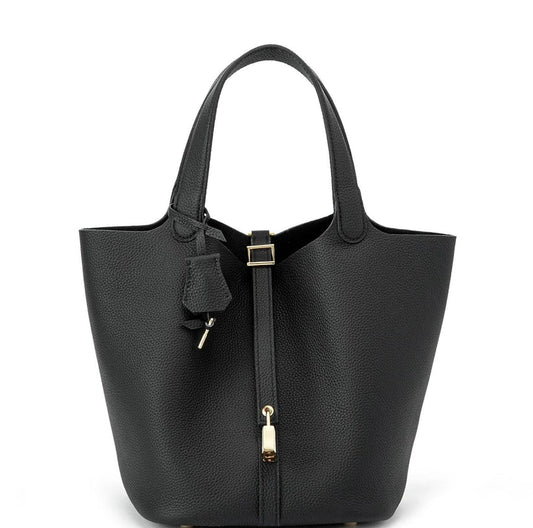 LuxeLock™| Structured Vegan Leather Bag – Secure & Stylish