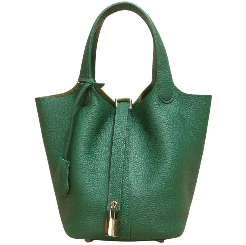 LuxeLock™| Structured Vegan Leather Bag – Secure & Stylish