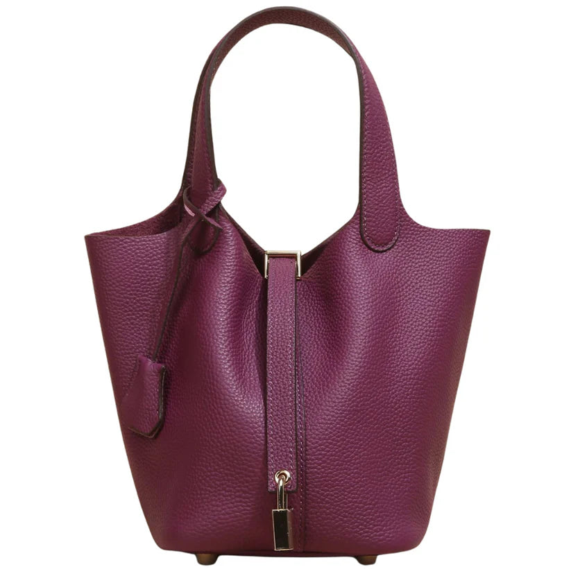 LuxeLock™| Structured Vegan Leather Bag – Secure & Stylish
