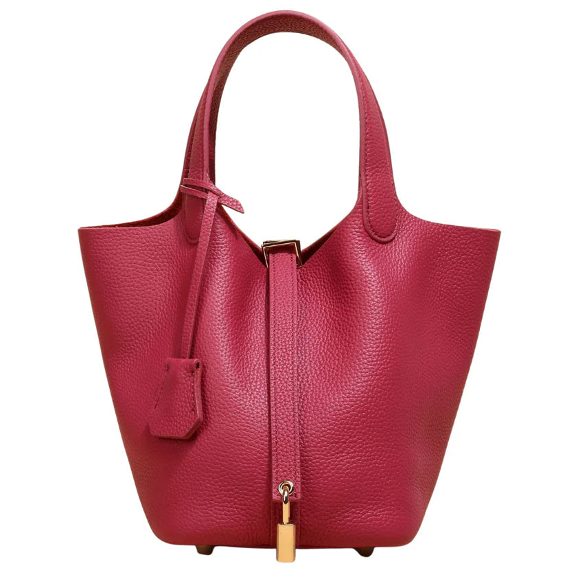 LuxeLock™| Structured Vegan Leather Bag – Secure & Stylish